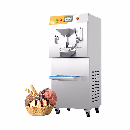 Congélateur vertical de lots de crème glacée Gelato