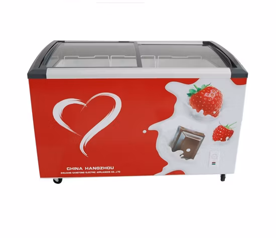 Hot Sale Manufacturers Price Large Capacity 498L Commercial Deep Chest Freezer Ice Cream Freezer