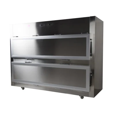 Roundfin Morgue Cadavre Réfrigérateur 2-3 Corps Côté Porte Ouverte Style Mortuaire Congélateur